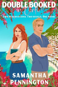 Double Booked in Corfu by Samantha Pennington — book cover